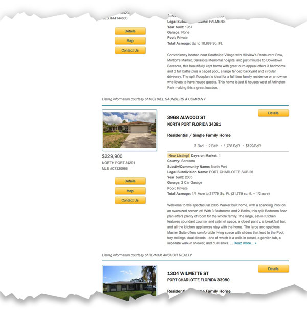 MLS Listings can be displayed on a page by using a simple shortcode.