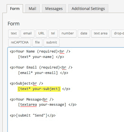 Make the field required by adding an asterisk after the field type.